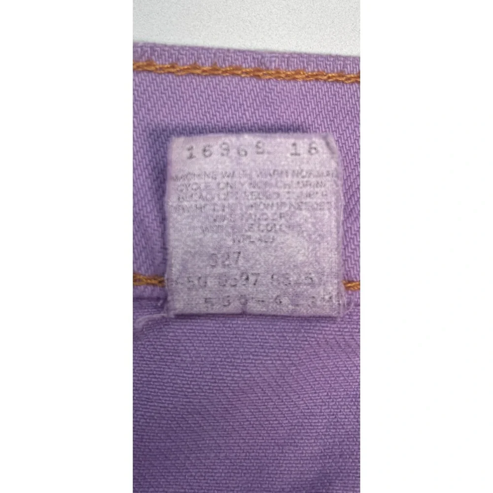 Vintage Levis 550 Purple Denim Cut Off Shorts High Waisted Distressed W34